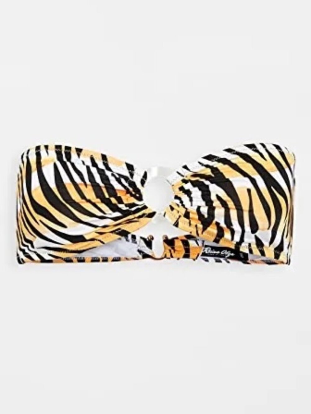 Reina Olga Hutton Bikini bandeau Top in Water Tiger size 2 XS